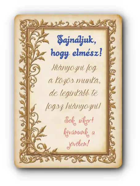 HMK-VE14 SAJNÁLJUK..